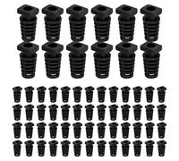 BATHVEVE 100pcs Protège-Cordon Anti-Traction en Abs Noir pour Fils Électriques, Connecteurs Stables pour Projet Électrique et Application de Câblage