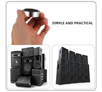 BATHVEVE 12 pièces Patins Plastique Amplificateur Antichoc Isolation Ampli pour Haut-Parleur Support Stable Non Glissant