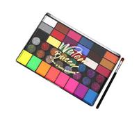 BATHVEVE 1ensemble Kit De Maquillage Visage Pour Ensemble De Peinture De Corps à Base Eau Couleurs Pour Fêtes Et Halloween Comprend Un Pinceau Facile à Nettoyer Odeur