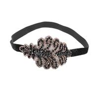 BATHVEVE 1pièce Bandeau Flapper Vintage Avec Strass Accessoire De Fête Élégant Pour Carnaval Et Mariages Headband Rétro Pour Femmes