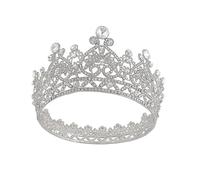 BATHVEVE 1pièce Couronne De Mariage Alliage Avec Strass Diadème Élégant Pour Célébrations Fêtes Et Événements Spéciaux