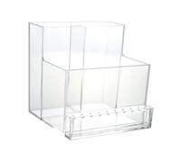BATHVEVE 1pièce Organisateur Transparent Pour Machine à Polir Les Support De Présentation Pour Embouts De Ponceuse Rangement Classé Et Pratique Compatible Avec Bouteilles De