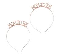 BATHVEVE 2 pièces Bandeau Mom To Be Alliage Léger et Élégant pour Mariage et Fête Accessoire Cheveux Mariage Adulte Confortable