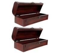 BATHVEVE 2 Pièces Boîte à Rétro Coffret de Rangement Élégant pour Design Vintage pour Bar Restaurant et Spéciaux
