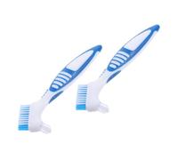 BATHVEVE 2 pièces Brosse Double-Embout pour Nettoyage Carapace Tortue Petite Brosse Plastique Retire Boue et Saleté Nettoyage Facile des Reptiles Aquatiques Lot de Bleu