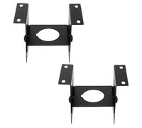 BATHVEVE 2 Pièces Support de Lampe Chauffante Fixation Sécurisée en Métal Noir pour Reptiles Design Compact et Gain de Place pour Terrariums et Cages à Lézards