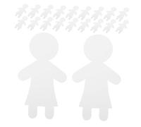 BATHVEVE 20 Pièces Figurines Blanc Non Découpées pour Projets Artistiques Diy Décorations Scolaires et Activités Manuelles pour Garçon Fille Maison et Maternelle