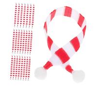 BATHVEVE 24pièces Écharpes Miniatures De Noël Tricot Accessoires Doux pour Décorations De Poupées Ornements De Sapin Et Projets pour Fêtes