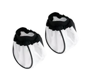 BATHVEVE 2pcs Abat-Jour Rond en Tissu Blanc pour Lampe Photo, Diffuseur de Flash Réutilisable et Facile à Ranger, Accessoire Photo Pratique et Élégant