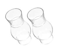BATHVEVE 2Pièces Abat Jour Transparent pour Lampe à Huile Vintage Accessoire de Remplacement pour Lampe à Kérosène Design Rétro Parfait pour Décoration Intérieure Chaleureuse