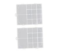 BATHVEVE 2pièces Boîte De Rangement Transparent Pour Outils De Manucure Conteneur Multifonctionnel Avec Compartiments Ajustables Pour Accessoires De Nail Art