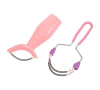 BATHVEVE 2Pièces Épilateur Manuel Portable pour Visage Outil Épilation à Ressort pour Éliminer Poils Fins des Compact et Facile à Transporter