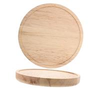 BATHVEVE 2pièces Étagère Flottante Murale Ronde Bois Petite Étagère De Présentation pour Chambre Salle De Bain Cuisine Bureau