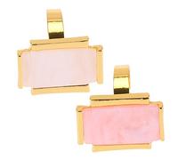 BATHVEVE 2pièces Palette Manucure Forme De Couronne Plateau Mélangé Pour Ongles Léger Et Facile à Nettoyer Support Créatif Pour Vernis Et Accessoires Nail Art Blanc Et Rose