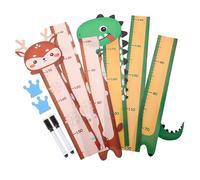 BATHVEVE 2pièces Règle De Croissance Murale Effaçable Pour Animaux Cartoons Mesure De Hauteur Pratique Et Décoration Murale Adorable Pour Chambres