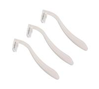 BATHVEVE 3 Pièces Rasoir Rasage Des Cheveux Acier Inoxydable Blanche