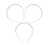 BATHVEVE 3pièces Couronnes De Mariage Cristal à Double Couche Bandeaux Rhinestone Pour Femmes Élégantes Accessoires De Coiffure Pour Mariage Et Fêtes