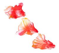 BATHVEVE 3pièces Ornements Miniatures Résine pour Aquarium Statues De Poissons Rouges Et Décor pour Paysages Aquatiques Et Jardins