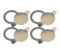 BATHVEVE 4 Pièces Cache-jonction pour Porte en Cuivre Or, Protecteur de Vue pour Porte D'appartement, Bloque les Regards Extérieurs et Augmente la Sécurité Design Élégant