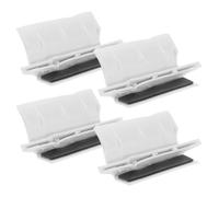 BATHVEVE 4 Pièces Outil de Remplacement de Roulettes de Placard Aide au Changement de Roue de Placard Plastique Blanc Portable Alignement Précis pour Roues de Penderie et Systèmes