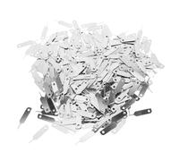BATHVEVE 400 Pièces Outil de Déverrouillage de Carte Sim, Code de Retrait de Carte, Acier Inoxydable, Argenté, pour Smartphones, Tablettes et Montres, Voyages et Déplacements