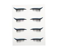 BATHVEVE 4paires Stickers Autocollants Pour Maquillage Des Yeux Eyeliner Et Faux Cils Pour Femmes Décalques Pratiques Pour Soirées Cosplay Et Halloween