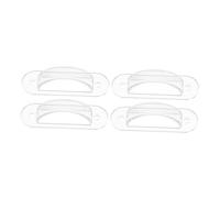BATHVEVE 4pièces Couvercle De Pour Murale Garde Garçon Fille Plaque De Sécurité Transparent Pour Interrupteurs à Bascule Basculer Installation Facile Et Design Élégant
