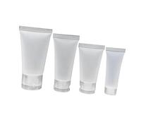 BATHVEVE 4pièces Flacon De Voyage Cosmétique Contenants Pour Lotion Visage Crème Pour Mains à Pratique Et Léger Pour Voyage Et Usage Quotidien