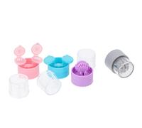 BATHVEVE 4pièces Nettoyant pour Lentilles de Contact Boîte de Nettoyage Simple Étui de Nettoyage Portable pour Lentilles de Contact Couleurs Assorties Couleur