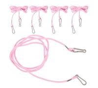 BATHVEVE 5 Pièces Moufles pour Garçon et Filles en Nylon avec Sangle de Cou Pratique et Clips Élastiques Anti-Perte pour Usage Quotidien et Hiver, Adaptées aux Filles et Garçons