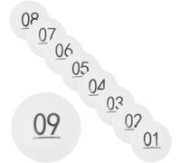 BATHVEVE 50pièces Lot de Boules de Loterie Numérotées Blanches Résistantes pour Tirages Sort Jeux de Fête et Tombola