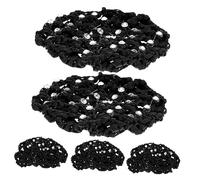 BATHVEVE 5pièces Filet Cheveux pour Femmes Filets à Cheveux pour Chignons Couvre-chignon sans Marque Outil de Coiffure