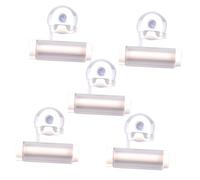 BATHVEVE 5pièces Presse Tube Dentifrice Ventouse Extrudeur Manuel Blanc Multifonction Pour Dentifrice Cosmétiques Lotion Crèmes Optimisation De L'espace Et Économie Pour Salle De Bain