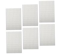 BATHVEVE 6 Feuilles D'autocollants Adhésifs Double Face pour Salon de Manucure ou Usage à Domicile Colle Transparente Haute Adhérence pour Ongles Français