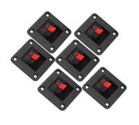 BATHVEVE 6 pièces Connecteurs de Fils pour Haut-Parleur avec Pince à Ressort Bornier Amplificateur pour Câbles Stéréo Maison Installation Facile et Transfert de Signal Fiable