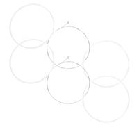 BATHVEVE 6 Pièces Cordes en Nylon Argentées pour Instrument à Cordes Triangulaire, Ensemble Complet pour Instrument Acoustique, Solides et Confortables pour Musique Traditionnelle Russe