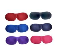 BATHVEVE 6 pièces Masque de Sommeil sans Nez Lot de Cache Œil Occultant Noir Bleu Cyan Rosé pour Voyage Maison