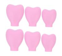 BATHVEVE 6 pièces Protections Pinceaux Maquillage Silicone Housses Anti-poussière Réutilisables Adaptée Pinceaux Fond de Teint Kit Pratique Voyage et Rangement