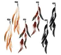 BATHVEVE 6pièces Accessoires Cheveux Femmes Avec Plumes Coiffe De Style Pour Cosplay Et Fête Décoration Vintage Pour Événements Et
