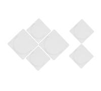 BATHVEVE 6pièces Support Transparent Adhésif pour Tiges De Rideaux Retenue De Tension pour Salle De Bain Cuisine Et Toilettes Installation Facile Matériau