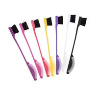 BATHVEVE 7 Pièces Brosse à Cils Peigne à Sourcils de Pinceaux Pinceau Eyeliner Kit de Pinceaux Maquillage Brosse pour Teinture Capillaire Couleur Aléatoire