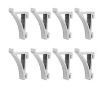 BATHVEVE 8pcs Crochets de Support pour Étagère de Réfrigérateur en Aluminium, Surface Lisse, Facile à Utiliser, Clips Pratiques pour Support de Congélateur et Armoire à Boissons
