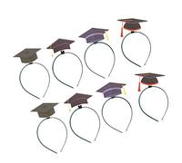 BATHVEVE 8pièces Accessoires De Fête De Remise De Diplôme -têtes Créatifs Forme De Mortier Pour Célébrations Et Photos