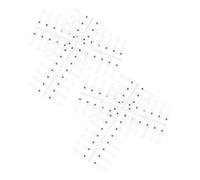BATHVEVE 96 Pièces Nuancier Magnétique Facile à Fixer et Retirer en Plastique pour Vernis à pour L'entraînement des Débutants en Nail Art