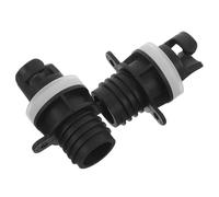 BATHVEVE Adaptateur de Pompe pour Paddle Board et Bateau Pneumatique, 2 Pièces en PVC Noir Connexion Rapide et Étanchéité Renforcée pour Aventures en Plein Air