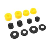 BATHVEVE Amortisseur pour Skateboard PU Jaune, Silent Blocs Pivot et Coussinets Anti-Vibrations légers, 1 Set, pour Longboard, Urban Streets, rondelles de Longboard et Accessoire de