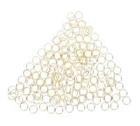 BATHVEVE Anneaux Porte-clés Ronds en Fer Or 200 Pièces Ouverture Flexible et Connexion Serrée pour Accessoires DIY et Clés Bureau