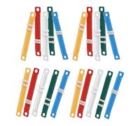 BATHVEVE Attaches pour Papier en Métal et Plastique, Lot de 100 Pièces, Clips pour Feuilles Mobiles Double Perforation, pour Écoles et Gestion Administrative