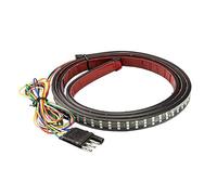 BATHVEVE Bande Lumineuse LED Triple Rangée Rouge, Jaune et Blanc 60 Pouces Feux de Freinage Plastique sans Pollution ni Radiation pour Coffre de Camion