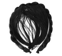 BATHVEVE Bandeau à Frange Avec Extension De Cheveux Tressés Synthétiques Pour Femmes, Filles Et Dames